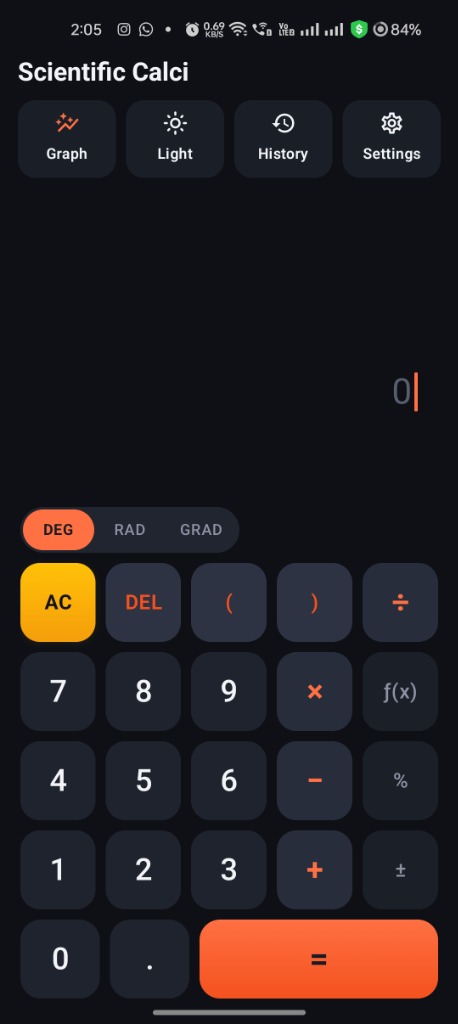 Scientific Calcipro Main Keypad UI